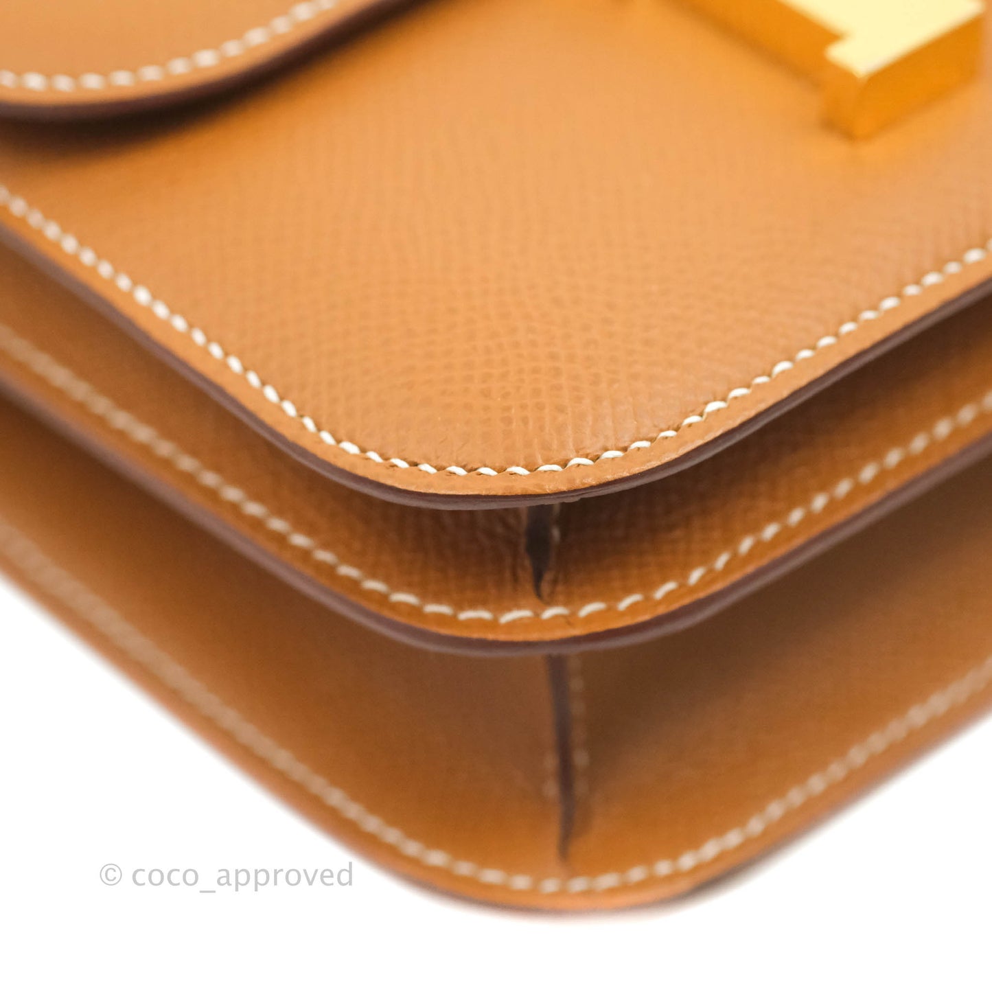 Hermès Constance Mini 18 Gold Epsom Gold Hardware