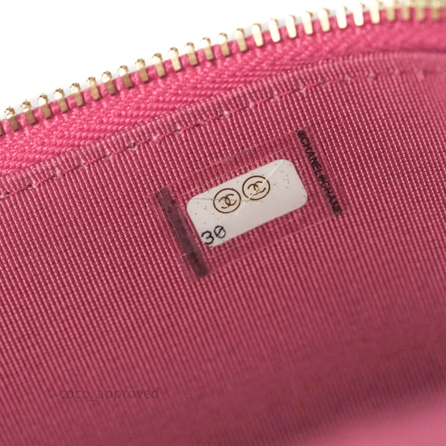 Chanel Vanity with Classic Chain Pink Caviar Gold Hardware