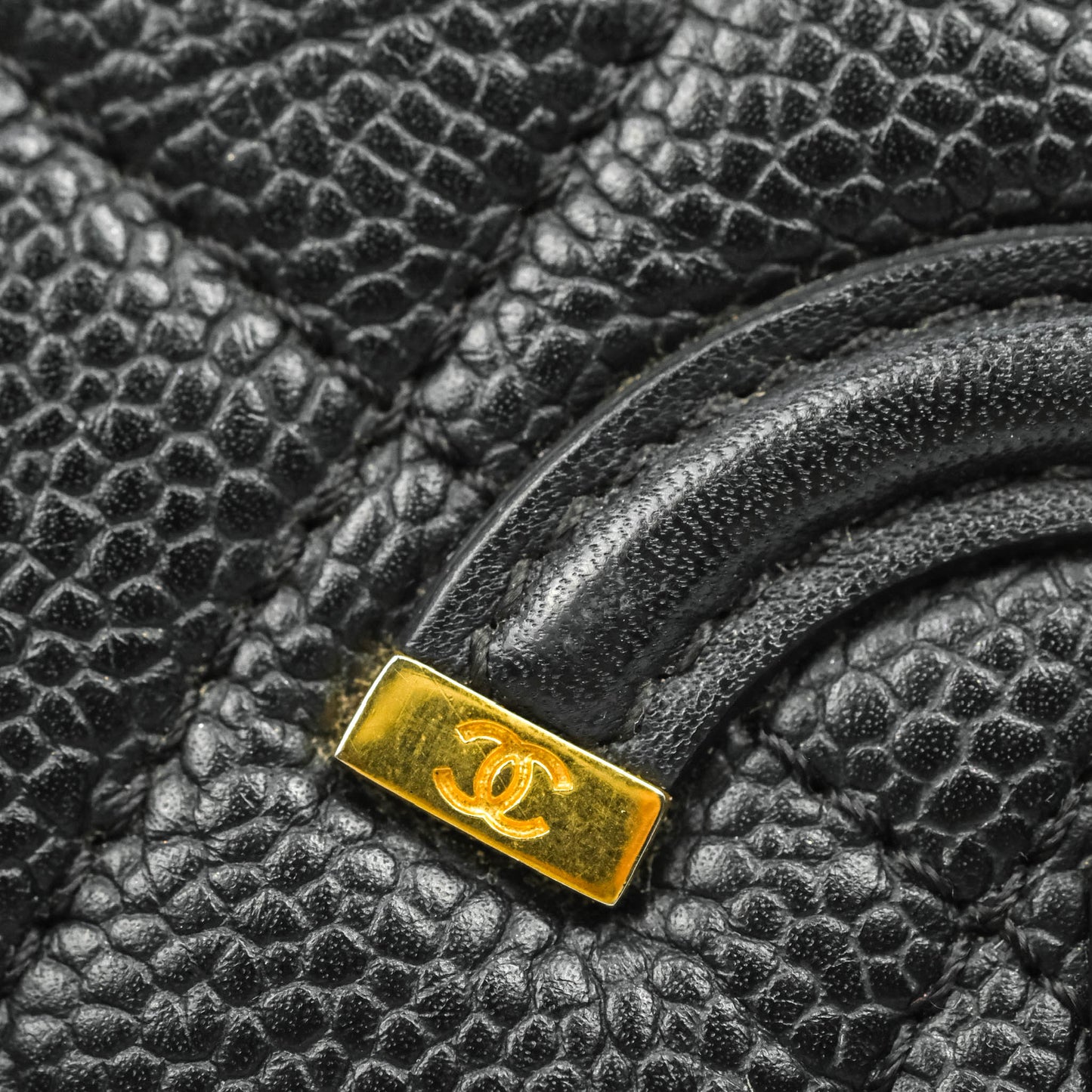 Chanel Quilted Small CC Filigree Flap Black Caviar