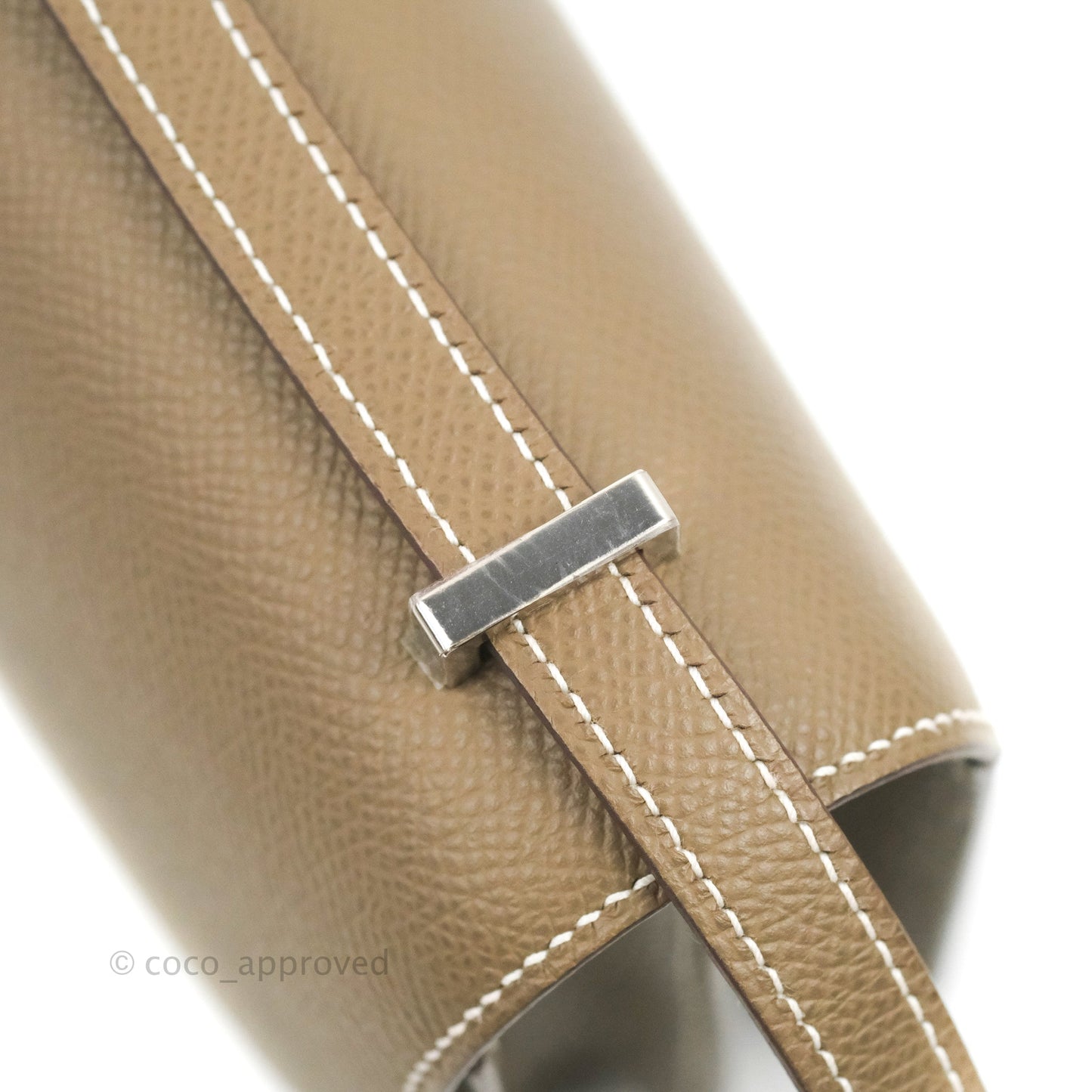 Hermès Constance Mini 18cm Etoupe Epsom Palladium Hardware