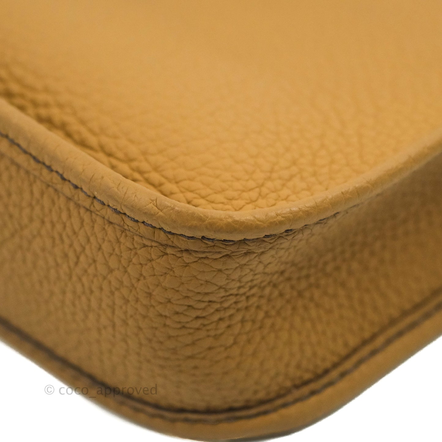 Hermès Mini Evelyne 16 Biscuit 48 Clemence Gold Hardware