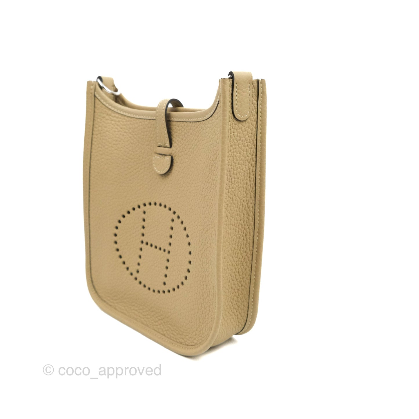 Hermès Mini Evelyne 16 Trench Clemence Palladium Hardware