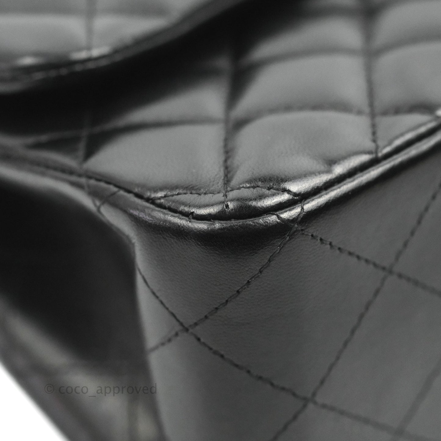 Chanel Jumbo Double Flap Black Lambskin Silver Hardware⁣⁣