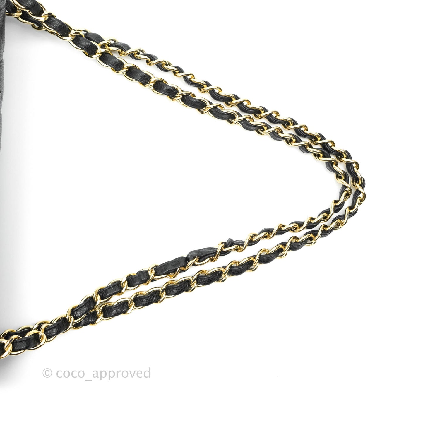 Chanel Classic Double Flap Maxi Black Caviar Gold Hardware