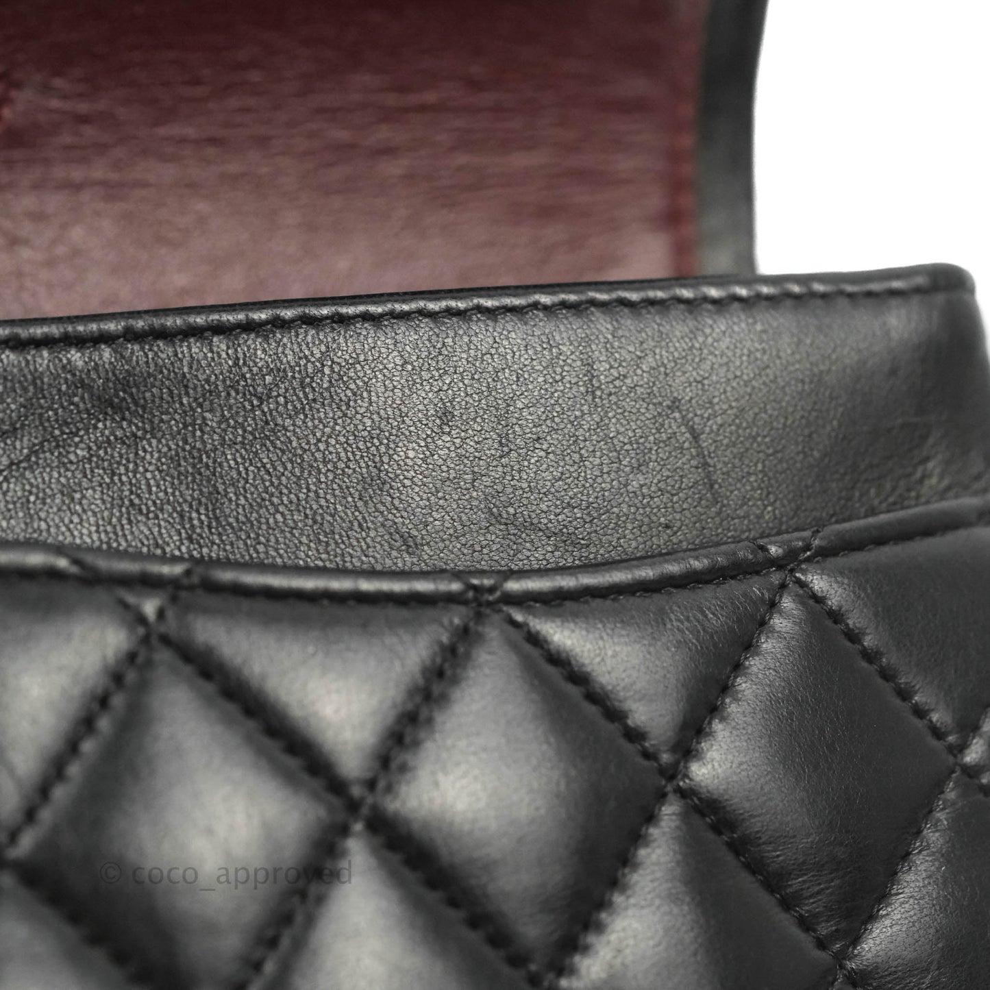 Chanel Classic M/L Medium Flap Quilted Black Lambskin 24K Gold Hardware