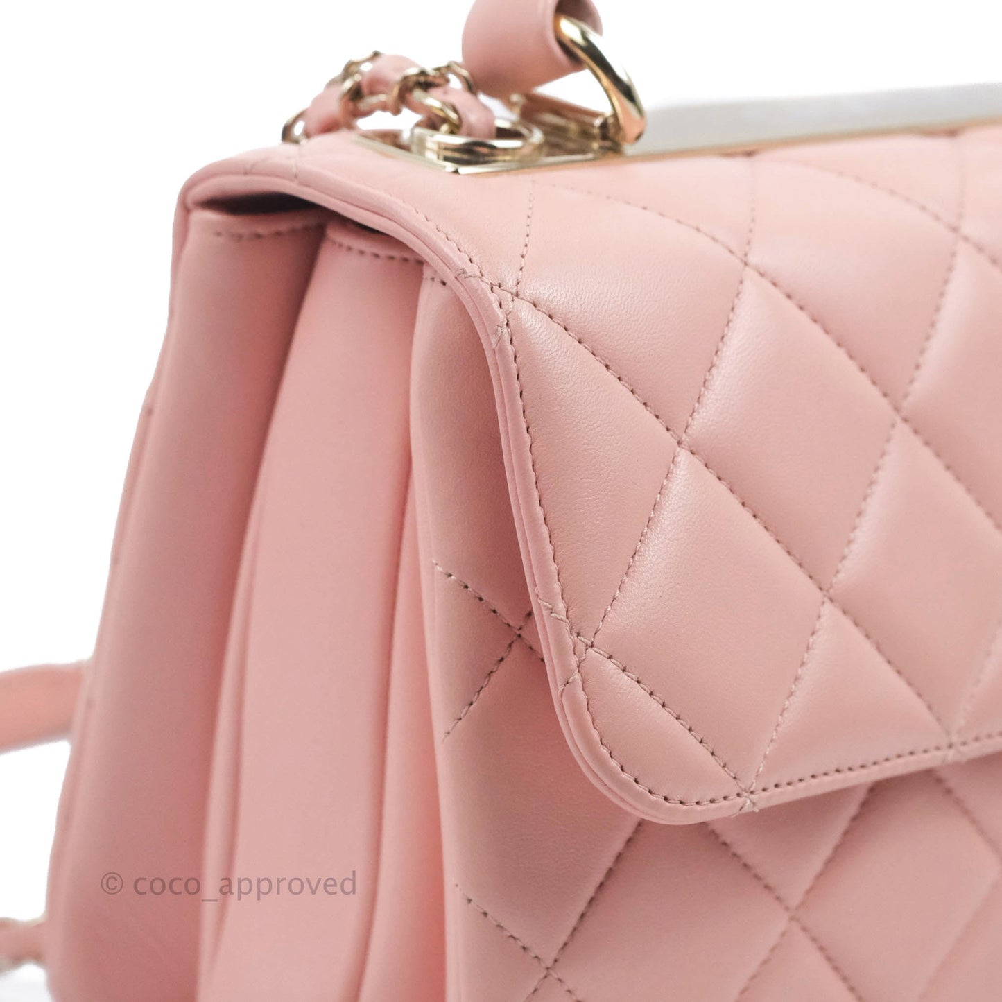 Chanel Small Trendy CC Pink Lambskin Gold Hardware