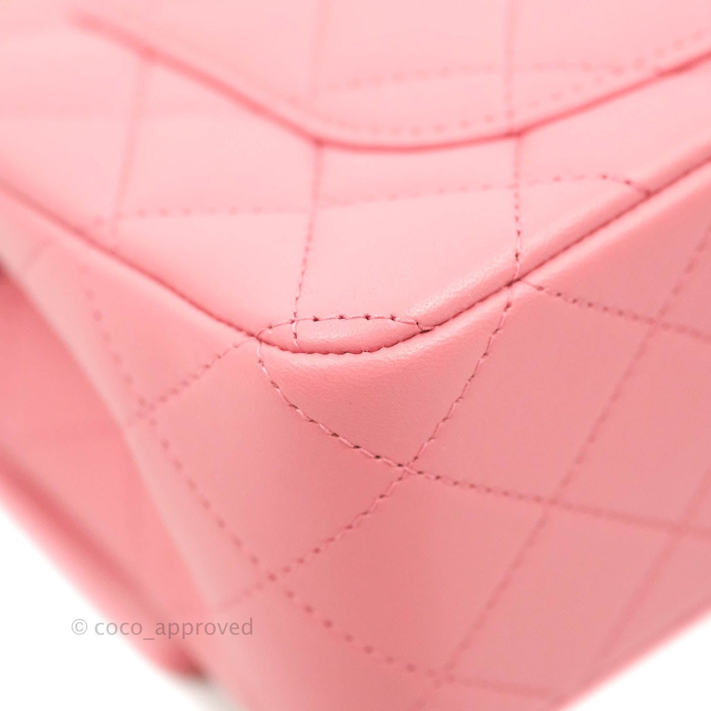 Chanel Top Handle Mini Rectangular Flap Bag Pink Lambskin Gold Hardware