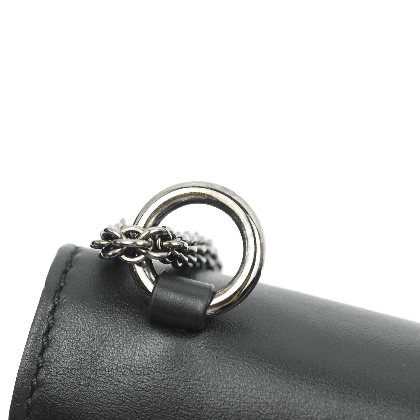 Valentino Vitello Small Glam Lock Rockstud Flap So Black