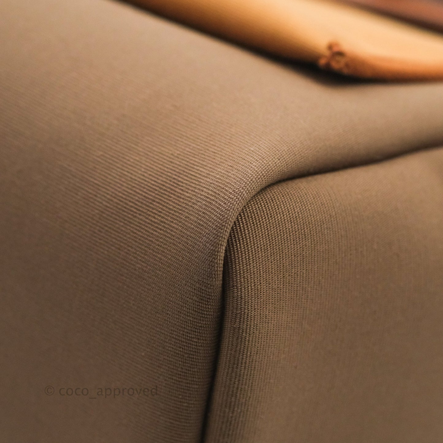 Hermès Retourne Herbag Zip 31 Etoupe-Dune/Fauve Canvas Gold Hardware