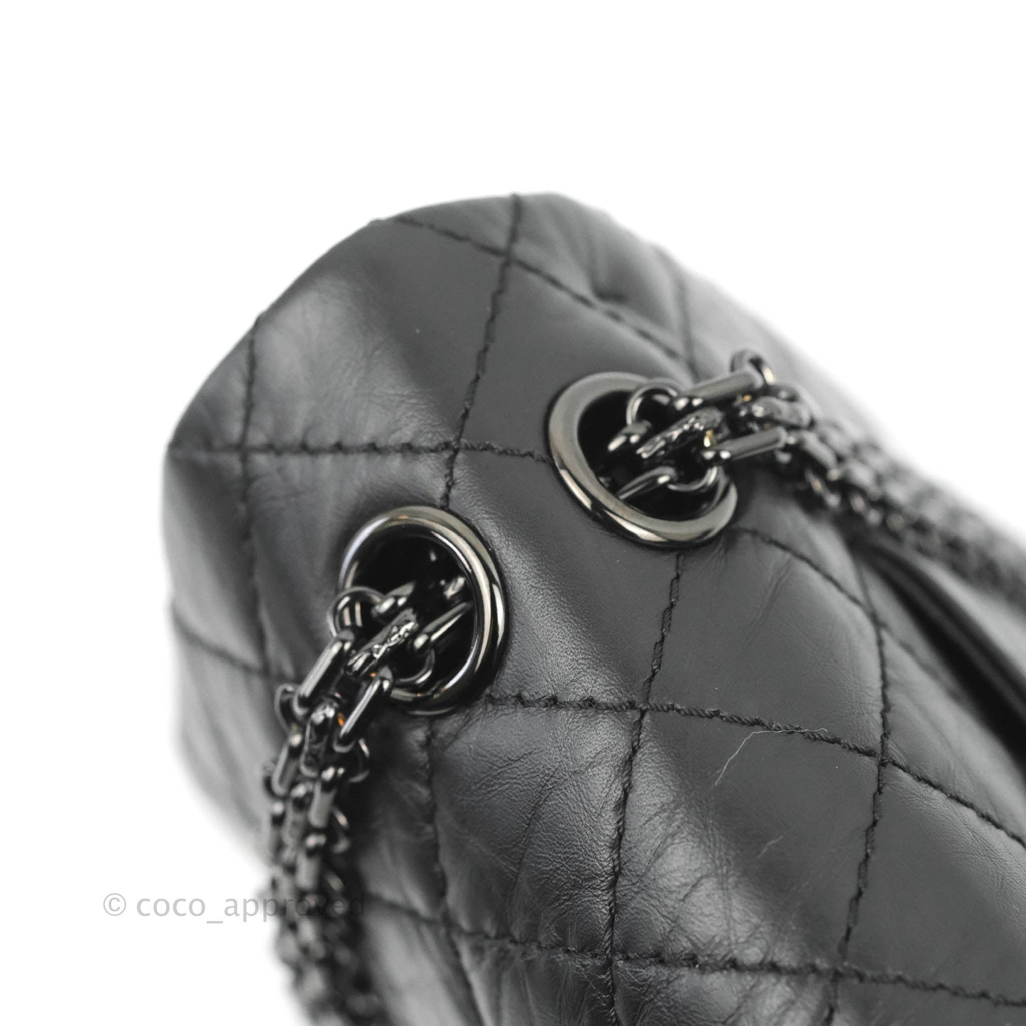 Chanel Reissue 225 Quilted Aged Calfskin So Black