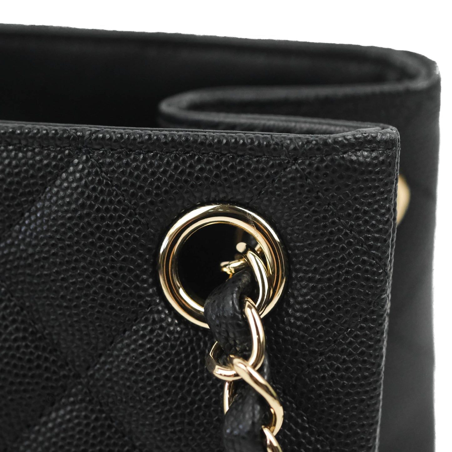 Chanel Mini Bucket Tote Black Caviar Gold Hardware 22S