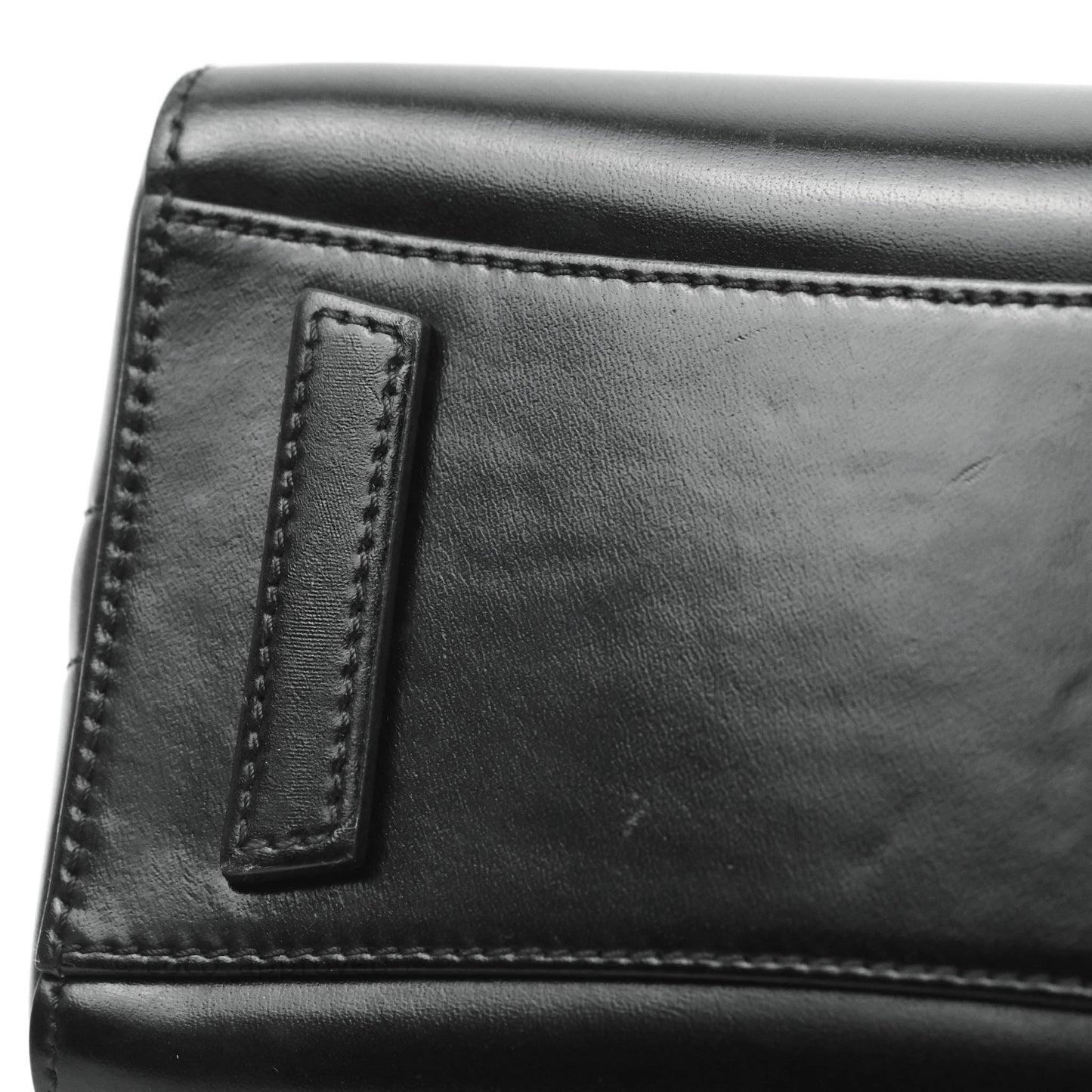 Givenchy Antigona Black Glazed Calfskin Silver Hardware