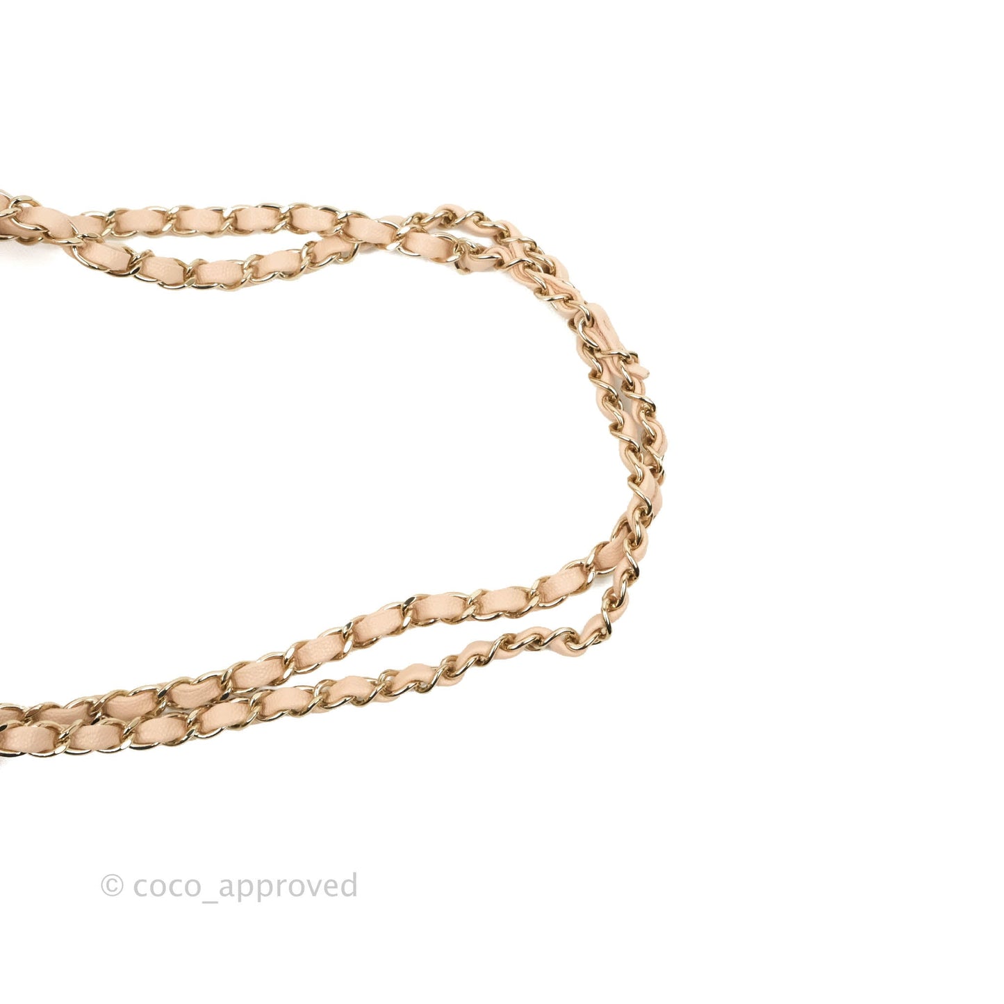 Chanel Small Classic Quilted Flap Light Beige Pink Caviar Gold Hardware 22C