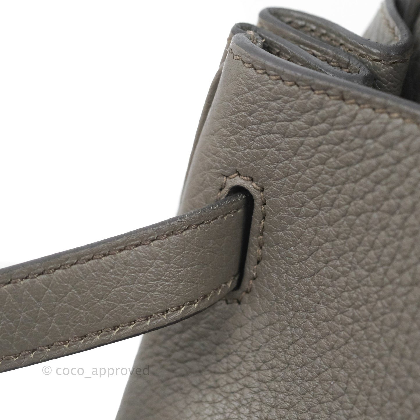 Hermès Kelly 35 Retourne Etain Clemence Gold Hardware