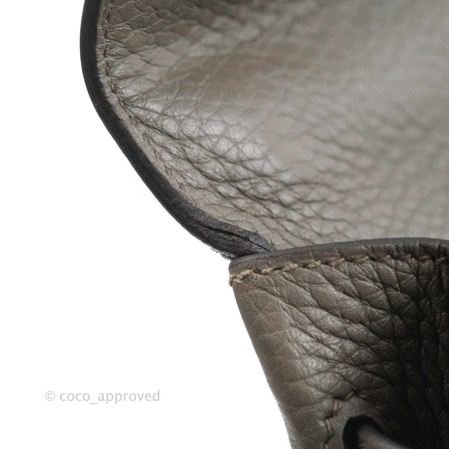 Hermès Kelly 35 Retourne Etain Clemence Gold Hardware