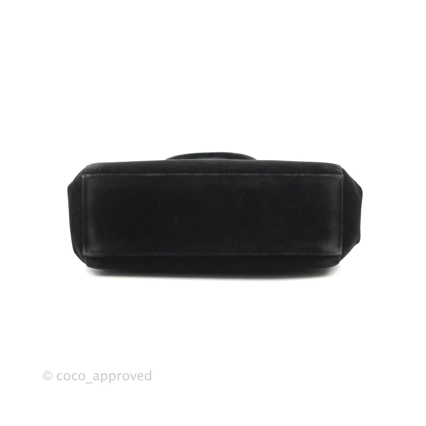 Chanel Vintage CC Handbag So Black Velvet