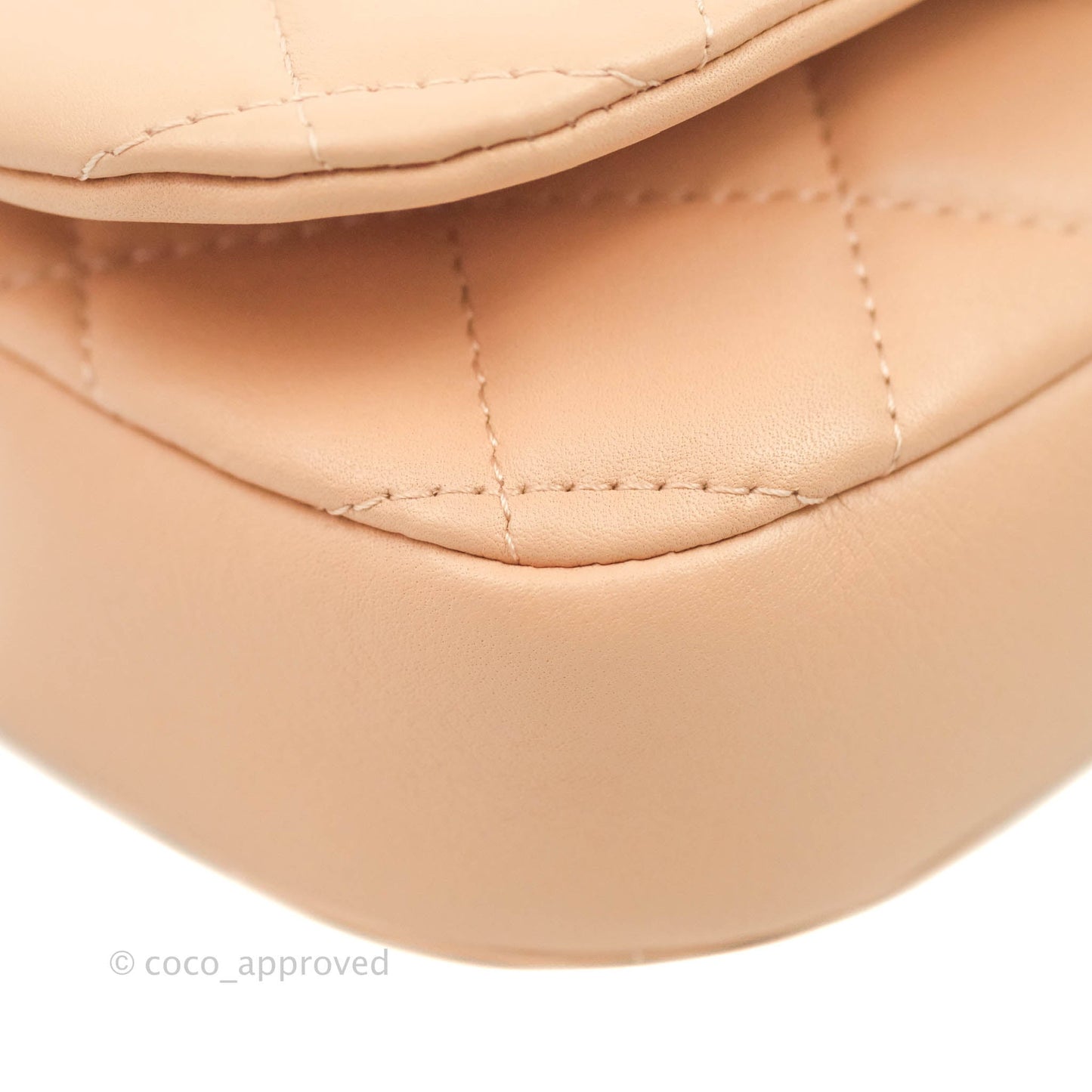 Chanel Clutch with Chain Beige Pink Calfskin Aged Gold Hardware