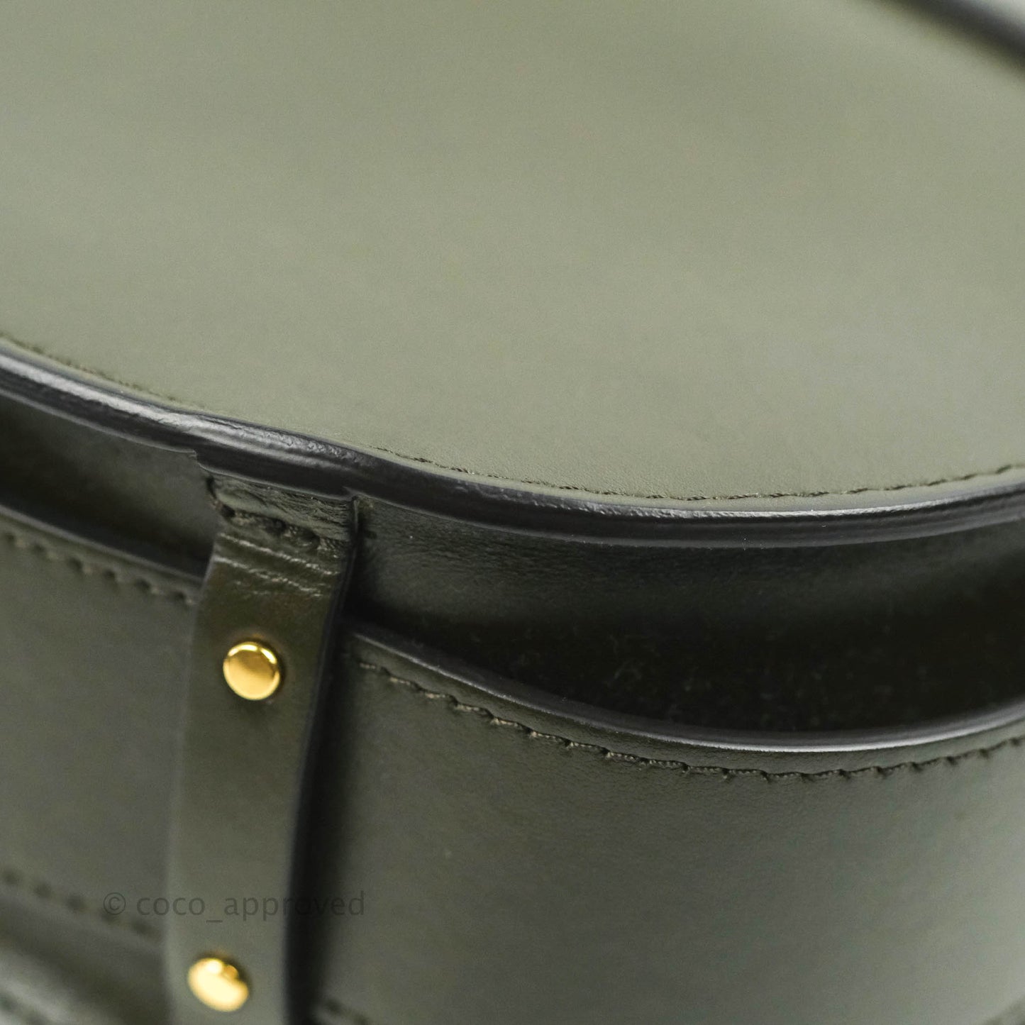 Chloé Small Tess Bag Dark Green Calfskin Suede
