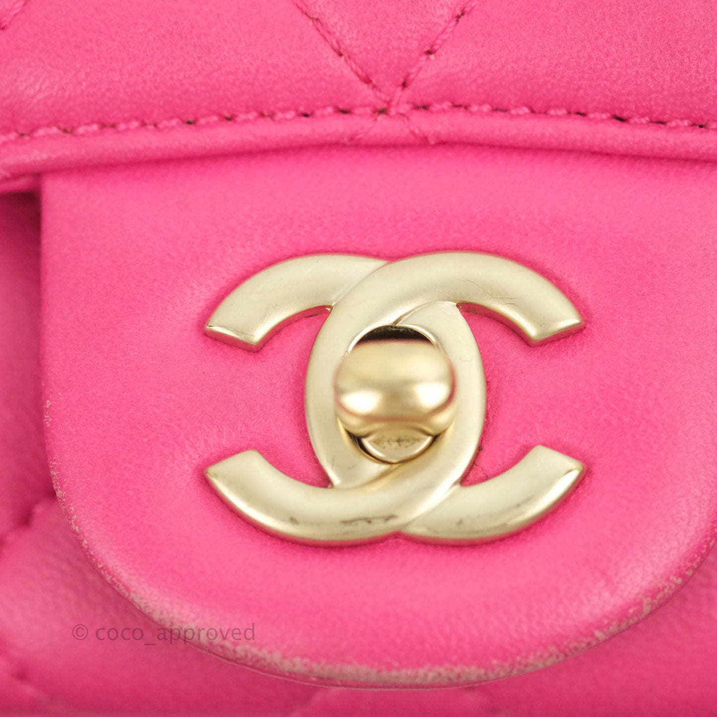 Chanel Quilted Small Flap Pink Lambskin Matte Gold Hardware