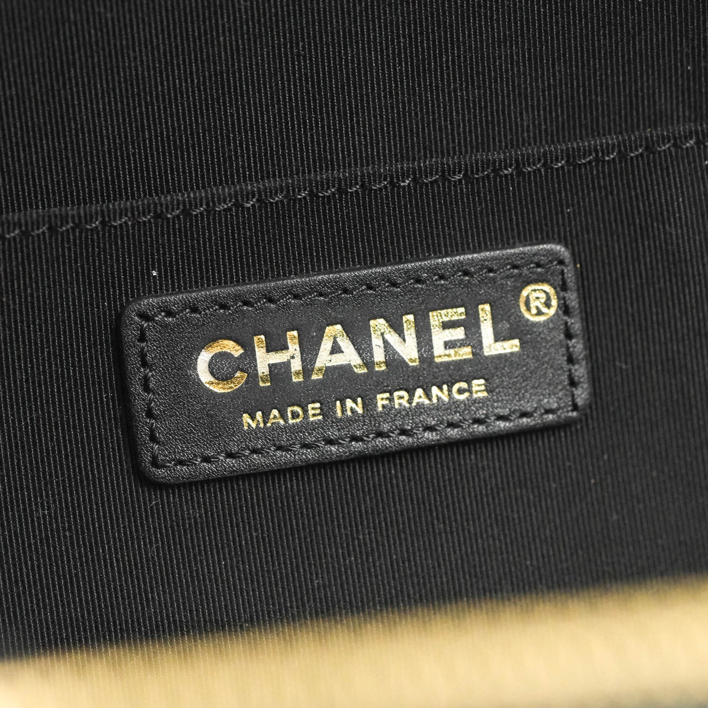 Chanel Small Round Vanity Case Bag Black Crumpled Calfskin 19C