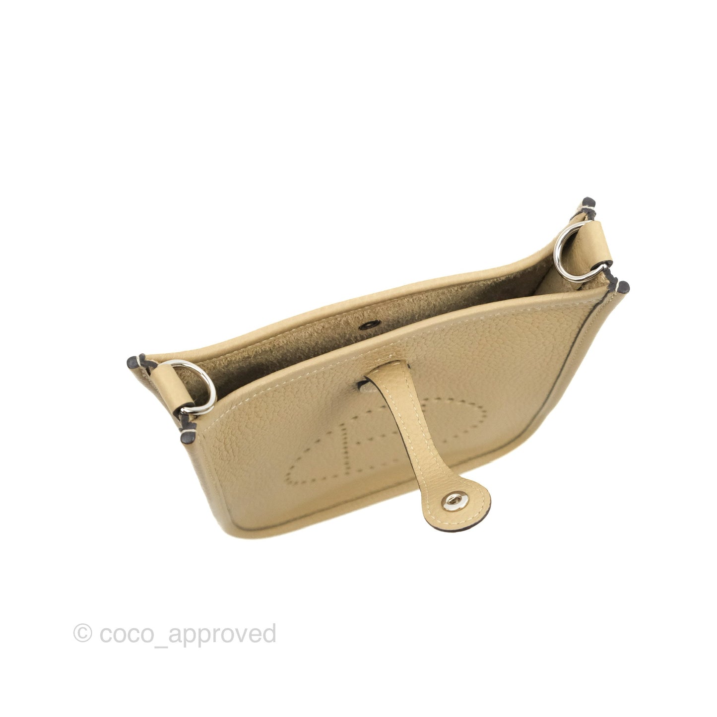 Hermès Mini Evelyne 16 Trench Clemence Palladium Hardware