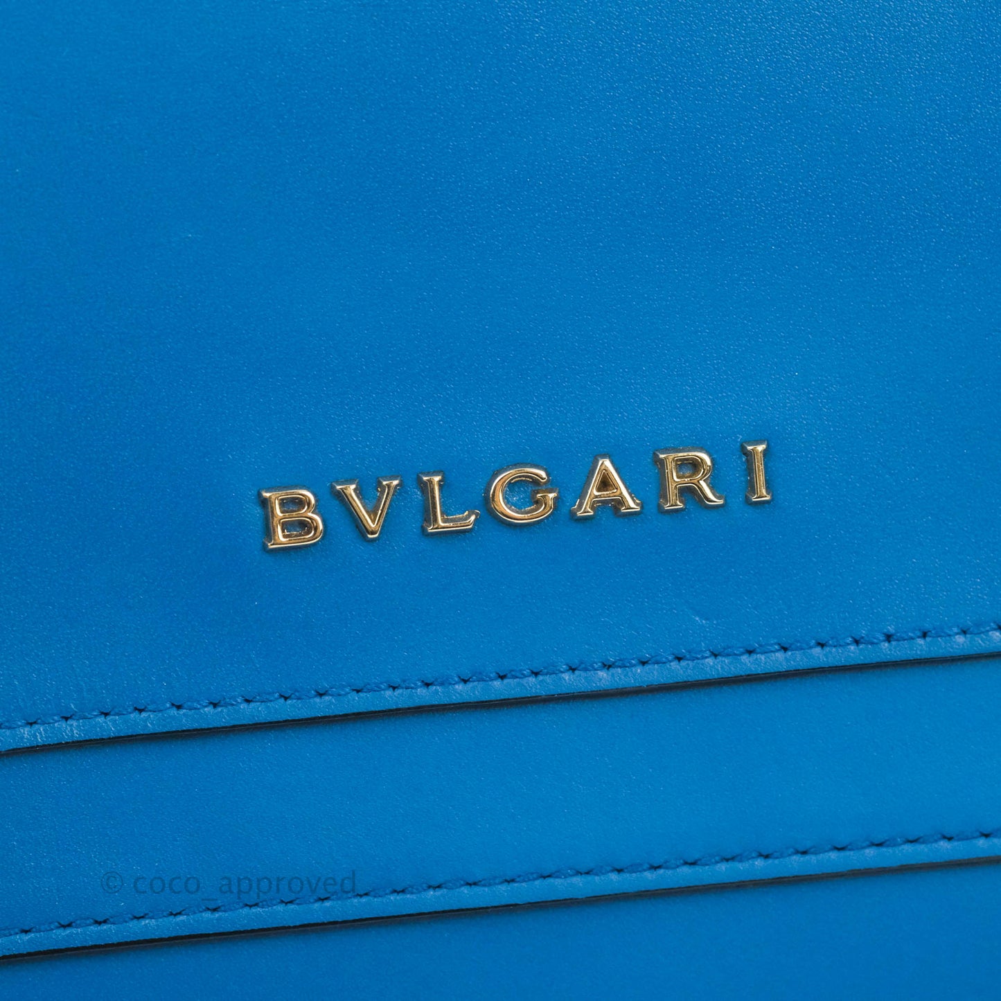 Bvlgari Serpenti Forever Mini Bag in Blue Gold Hardware
