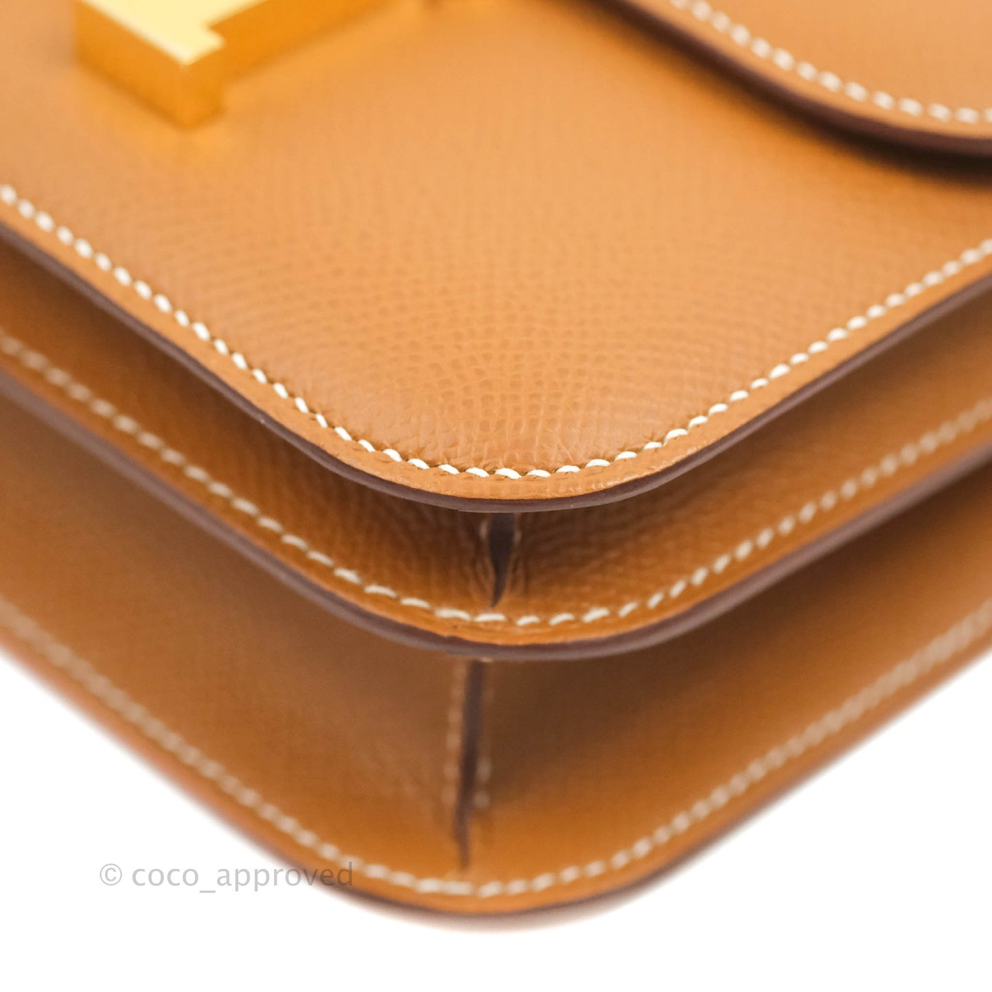 Hermès Constance Mini 18 Gold Epsom Gold Hardware