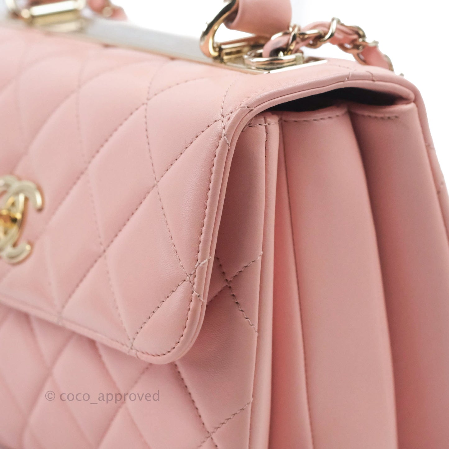 Chanel Small Trendy CC Pink Lambskin Gold Hardware