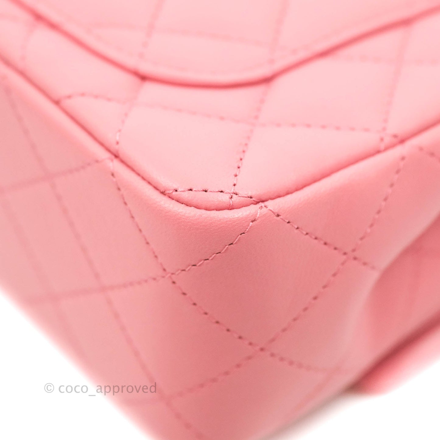 Chanel Top Handle Mini Rectangular Flap Bag Pink Lambskin Gold Hardware