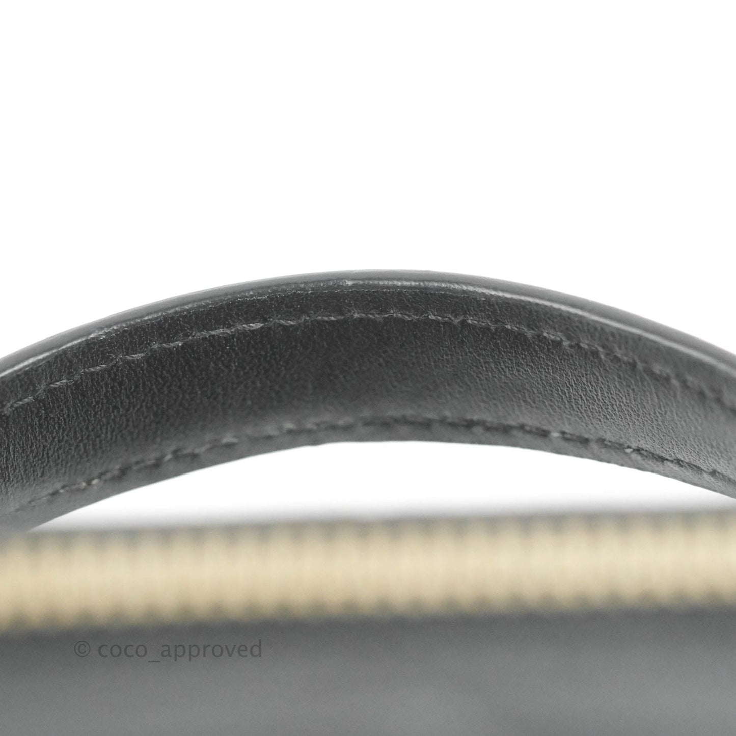 Chanel Vanity Rectangular Top Handle Black Lambskin Gold Hardware