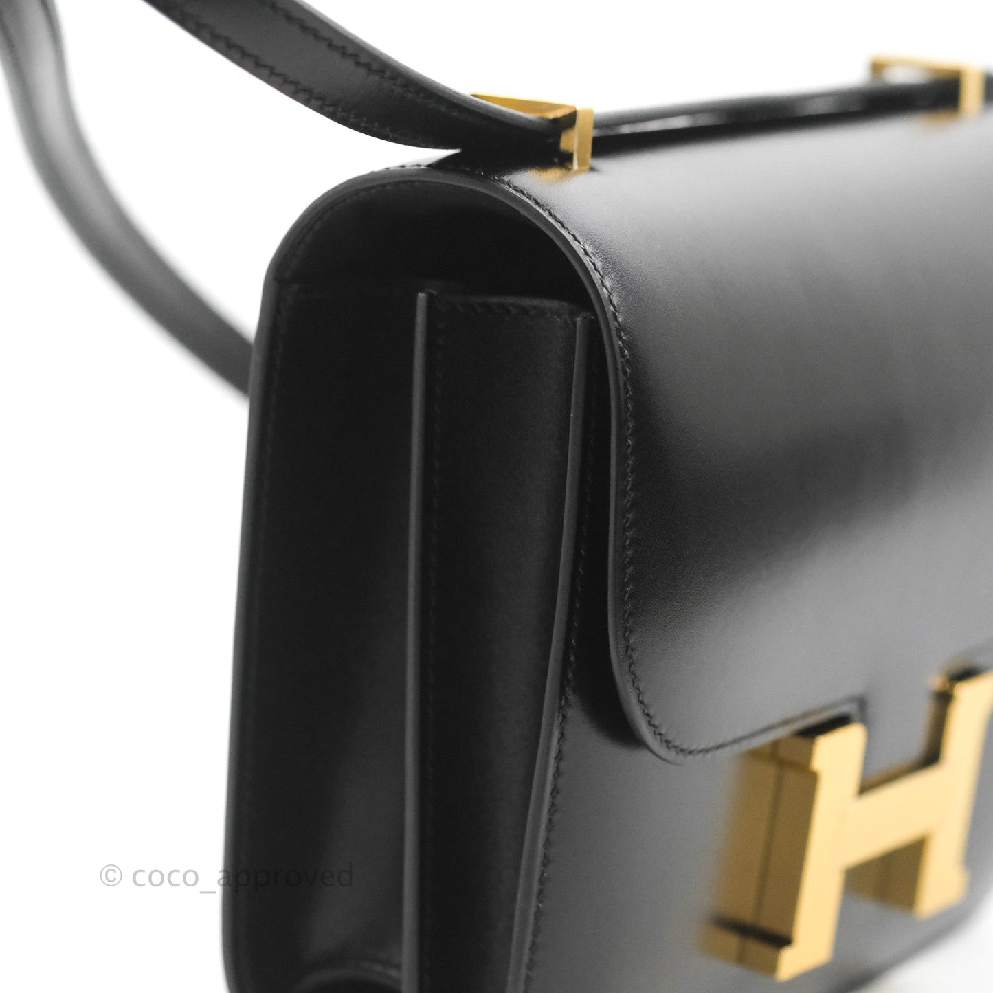 Hermès Constance Mini 18cm Black Box Leather Gold Hardware