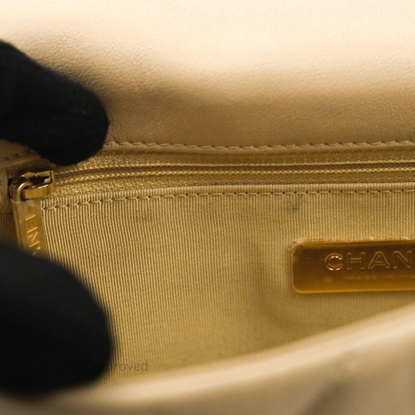Chanel 19 Small Beige Mixed Hardware