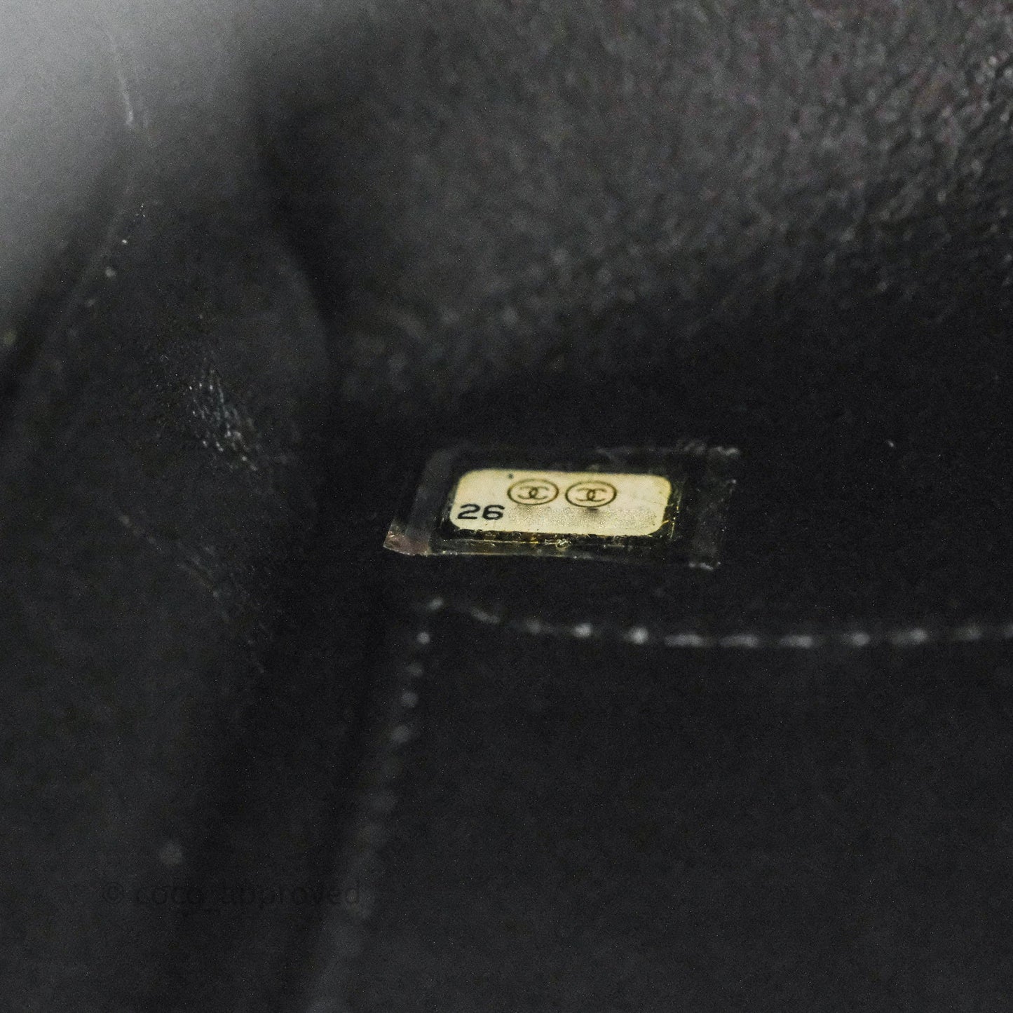 Chanel Medal Envelope Flap Bag Chevron Black Calfskin Aged Gold Hardware
