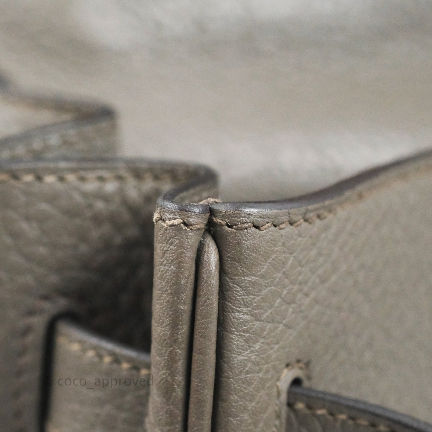 Hermès Kelly 35 Retourne Etain Clemence Gold Hardware