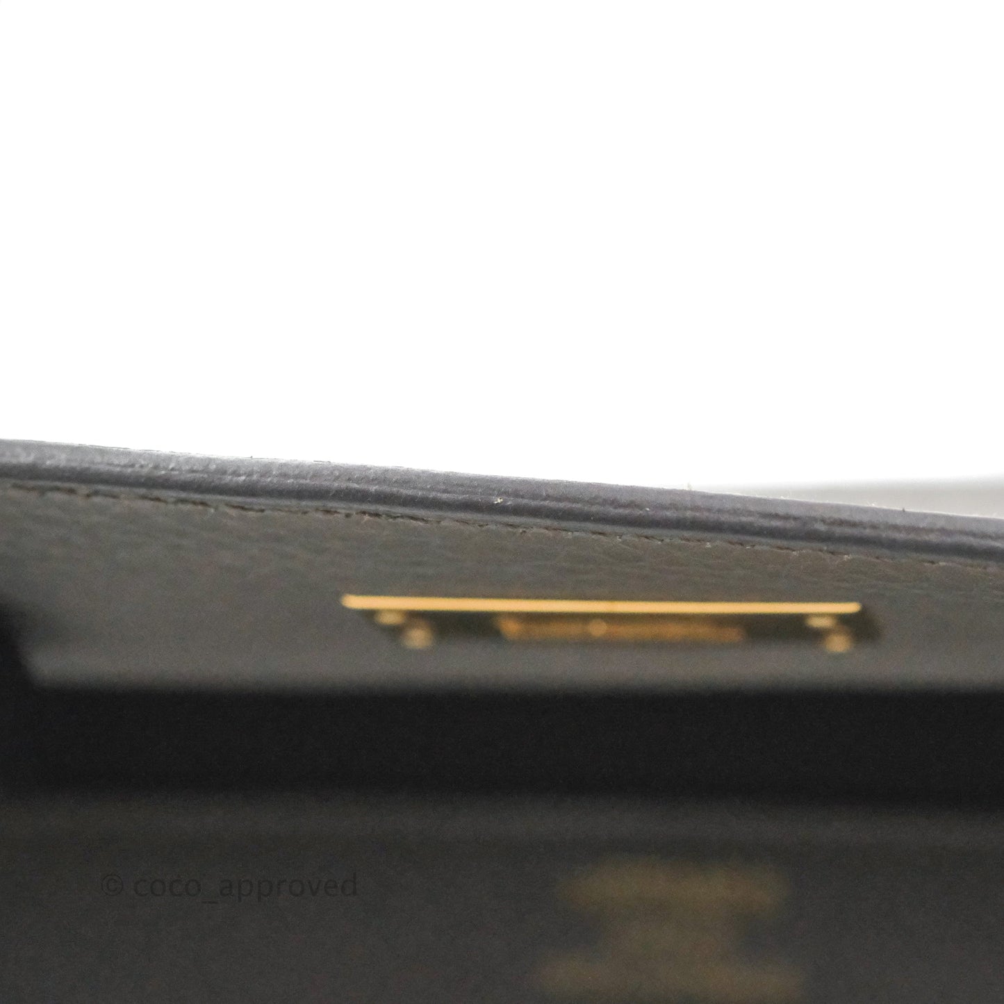 Hermès Kelly 35 Retourne Etain Clemence Gold Hardware