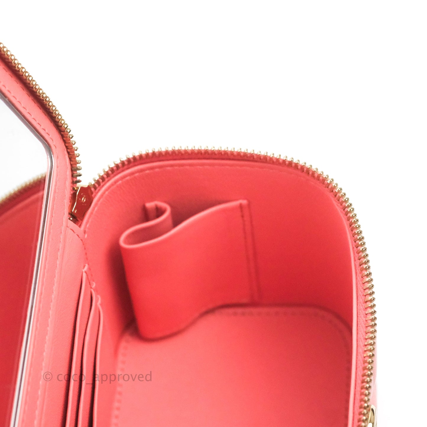 Chanel Vanity Rectangular Top Handle Pink Lambskin Gold Hardware