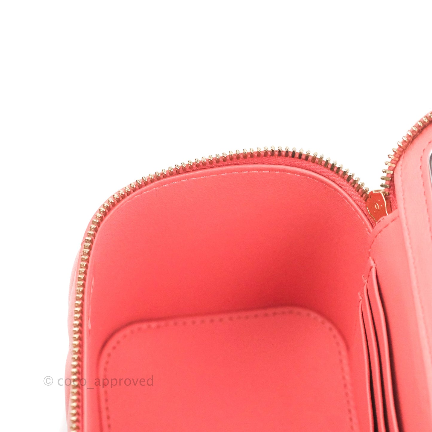 Chanel Vanity Rectangular Top Handle Pink Lambskin Gold Hardware