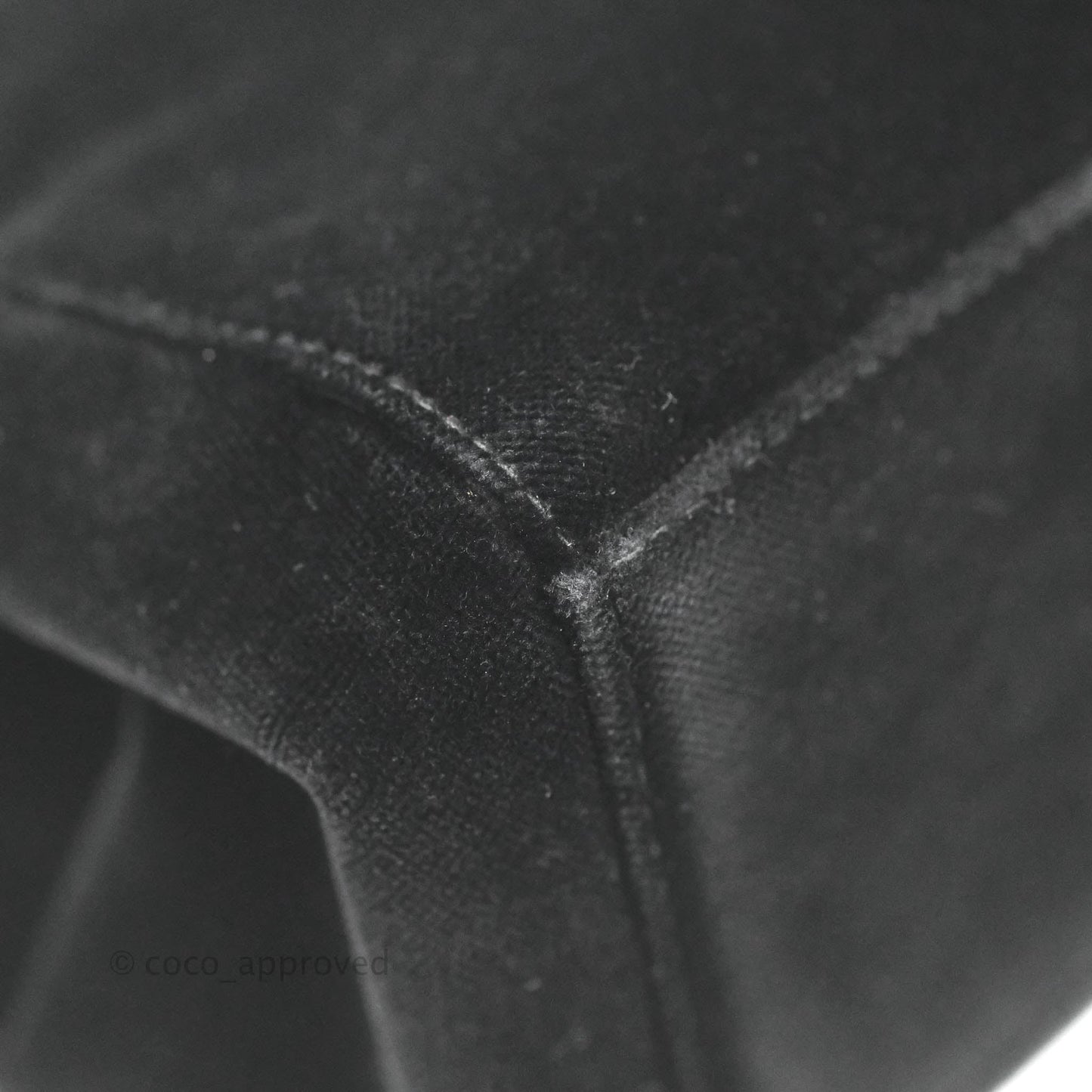 Chanel Vintage CC Handbag So Black Velvet