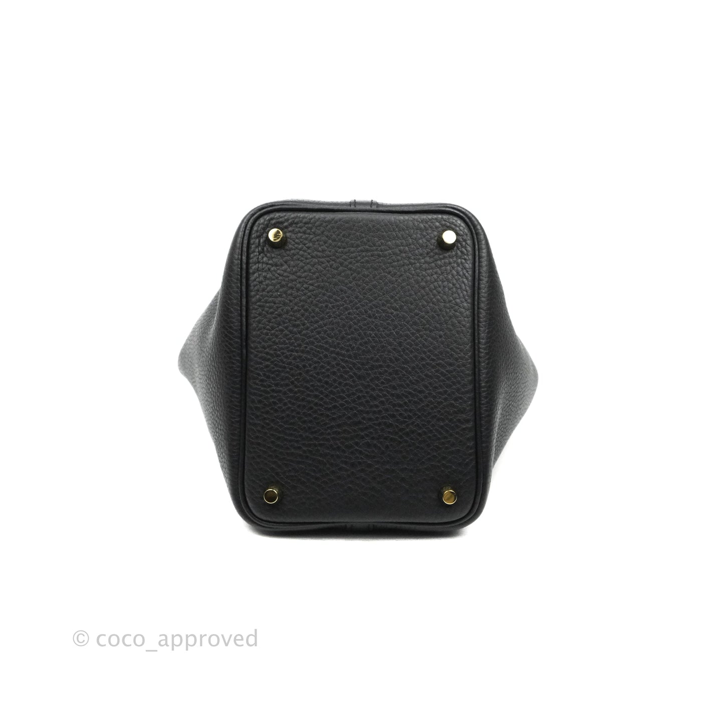 Hermès Picotin Lock 18 Black Clemence Gold Hardware