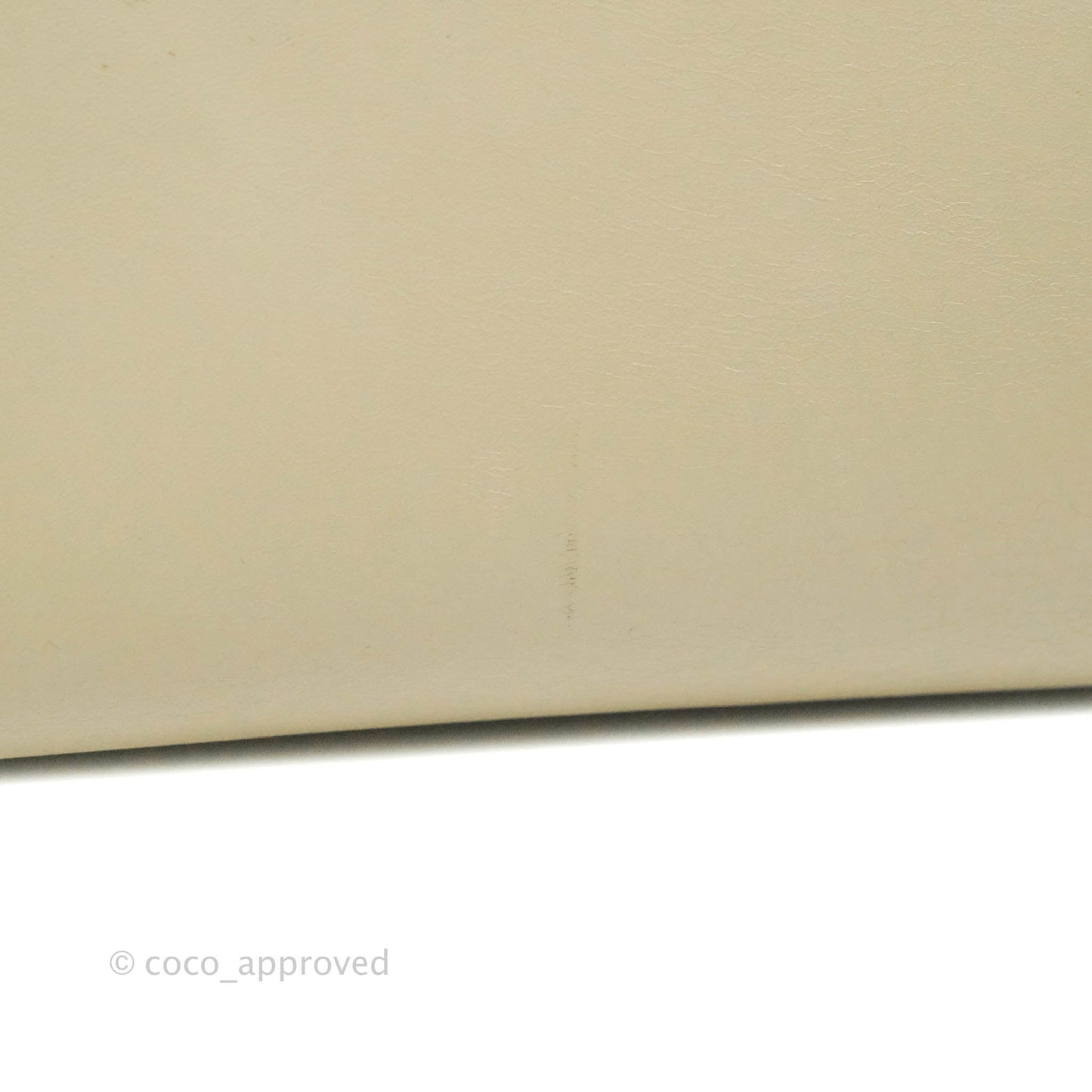 Celine Small Sleek Calfskin Tri-Color Trapeze Ivory