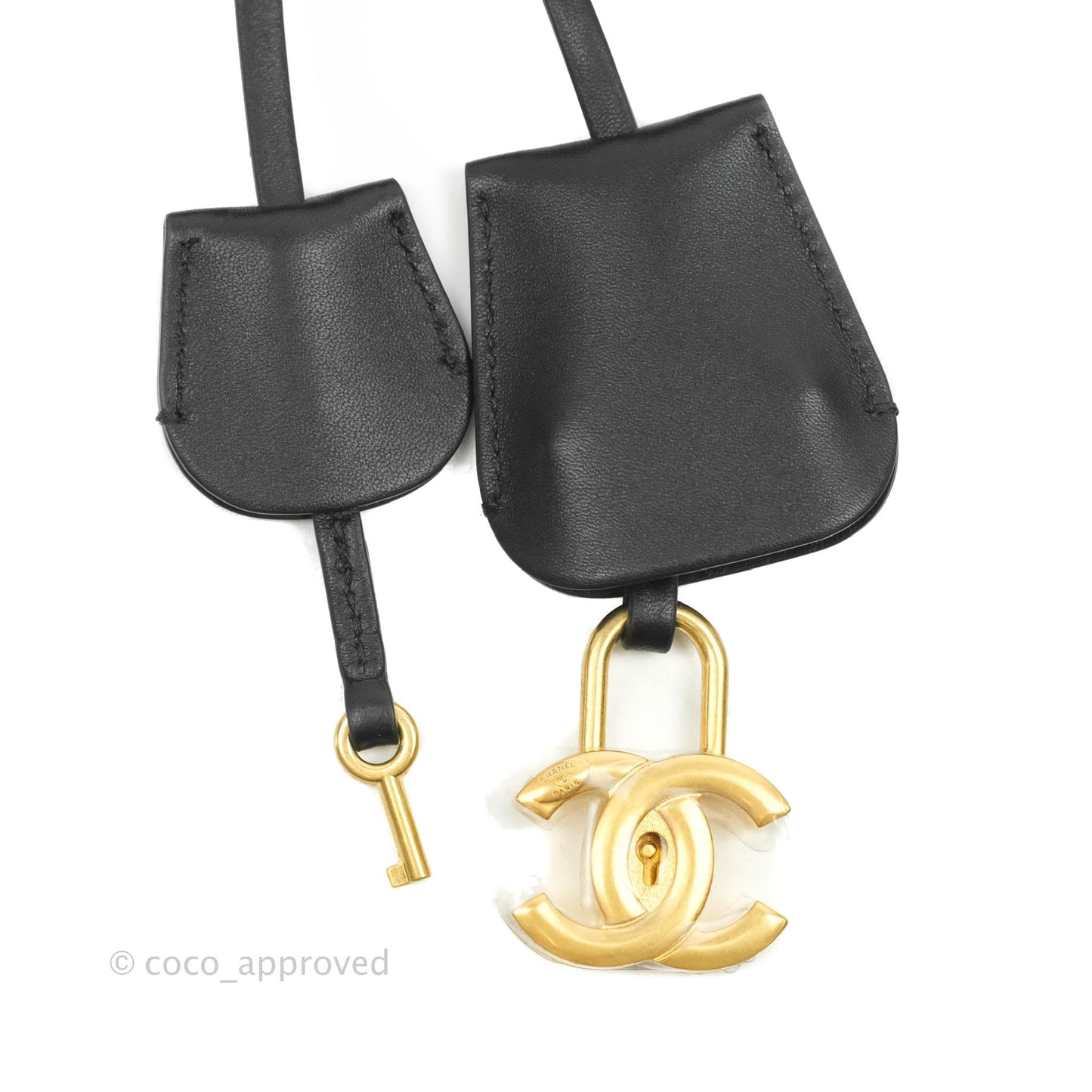 Chanel Quilted Medium CC Filigree Vanity Case Beige Caviar Gold Hardware
