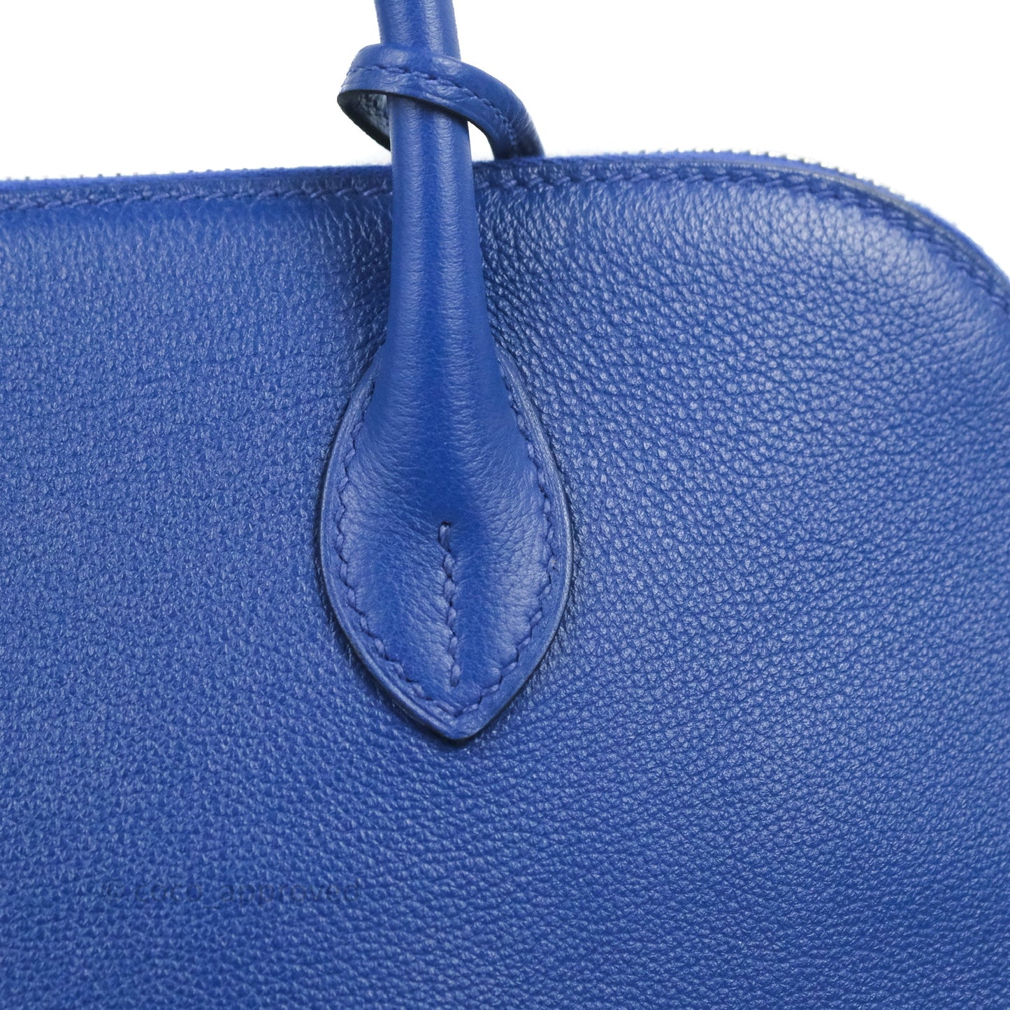 Hermès Bolide 1923 31 Bleu Royal Evercolor Palladium Hardware