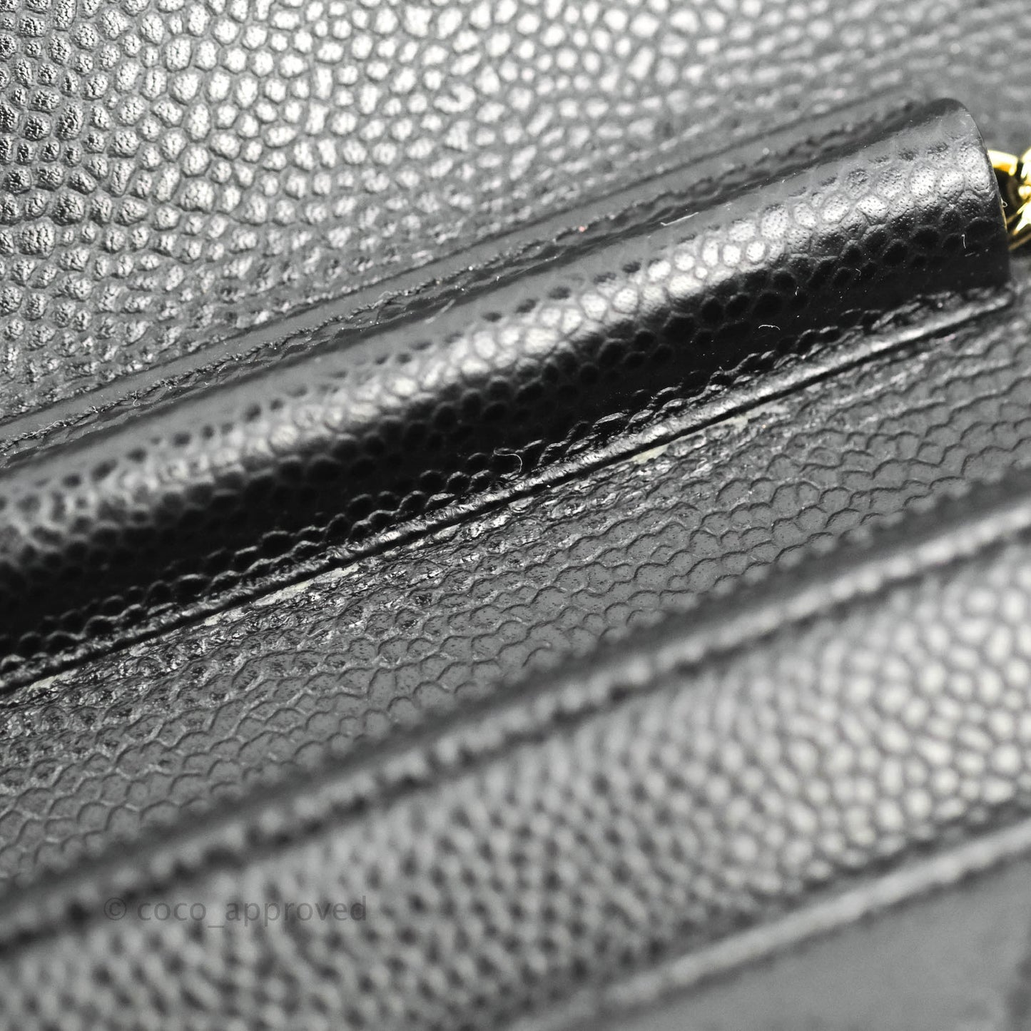 Chanel Quilted Wallet on Chain WOC Black Caviar Gold Hardware