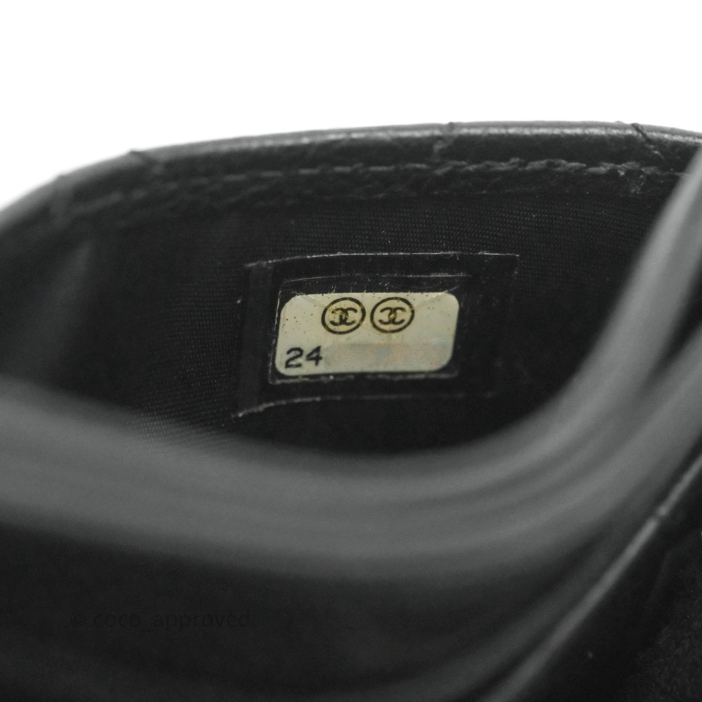 Chanel Quilted Classic Flat Card Holder So Black Calfskin