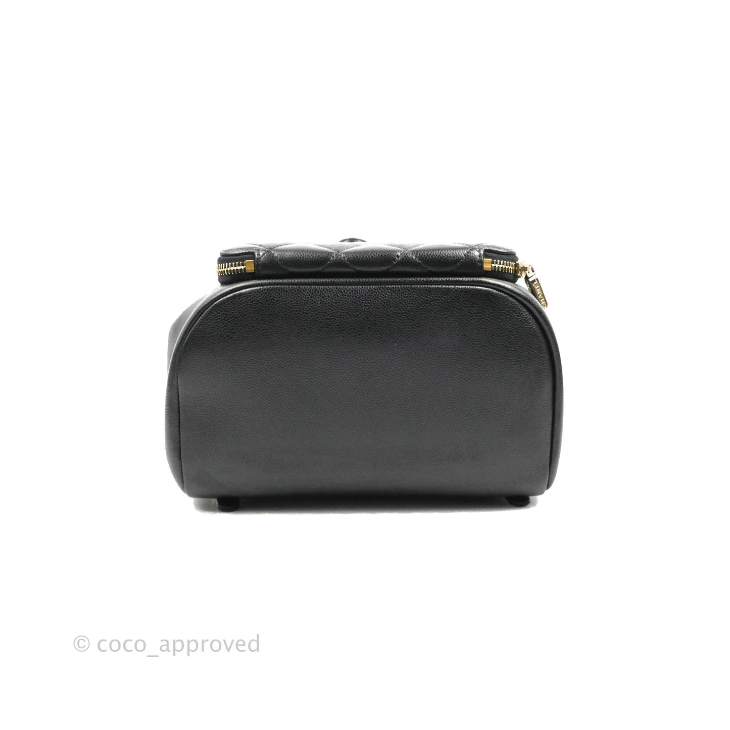 Chanel Quilted Business Affinity Backpack Black Caviar Gold Hardware