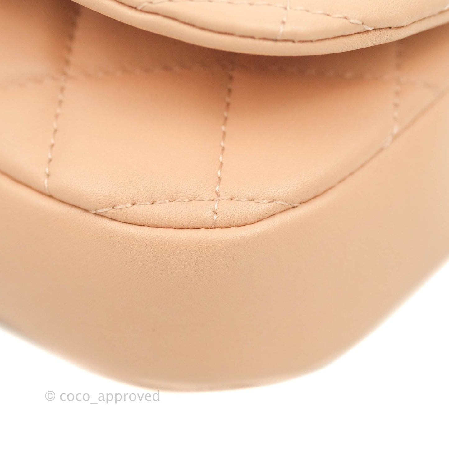 Chanel Clutch with Chain Beige Pink Calfskin Aged Gold Hardware