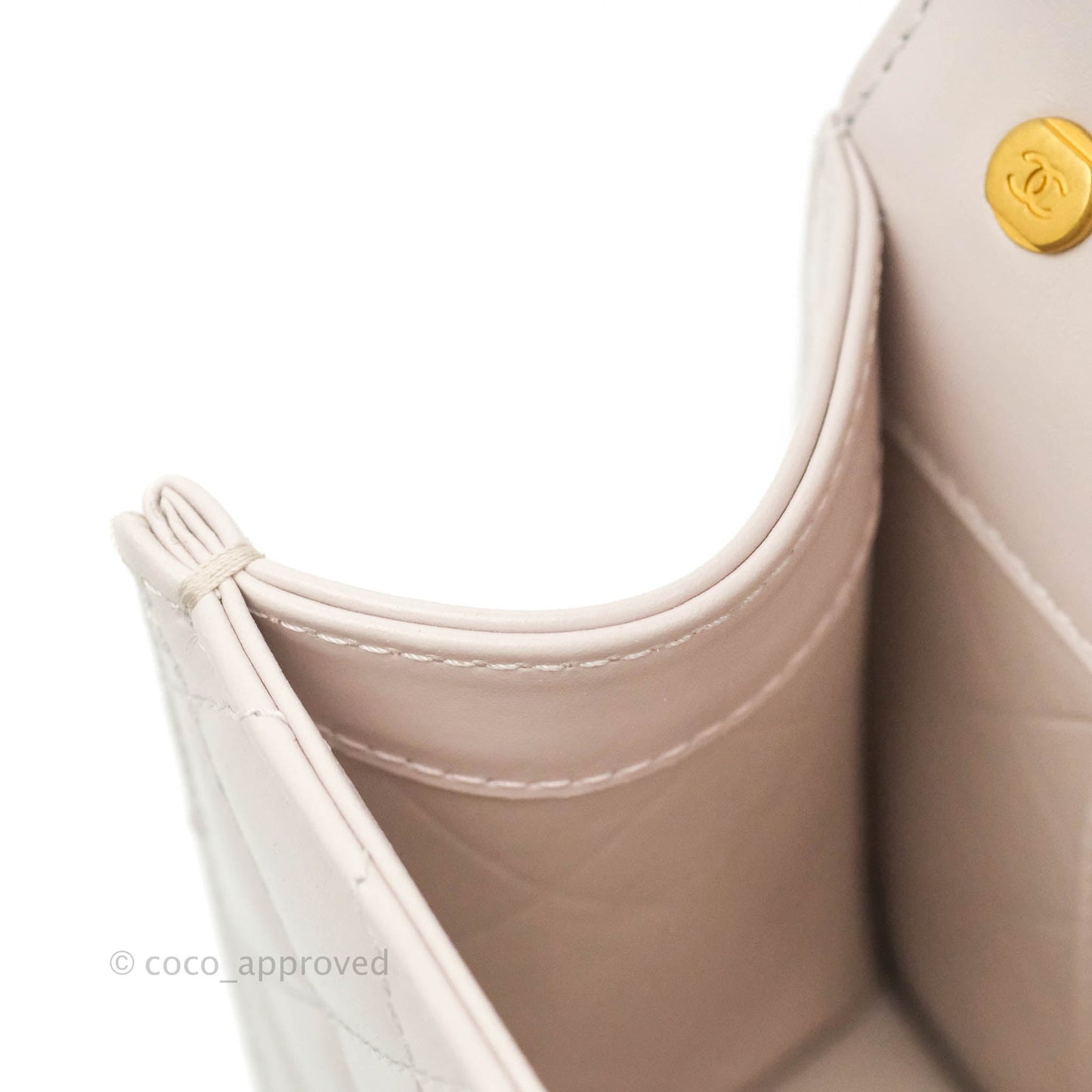Chanel Mini Flap Light Lilac Glazed Calfskin Aged Gold Hardware