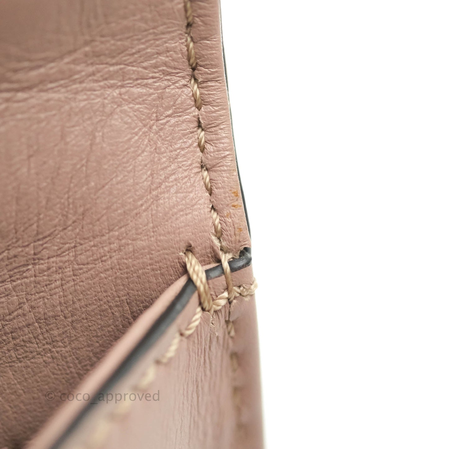 Valentino Small Vitello Glam Lock Rockstud Flap Poudre