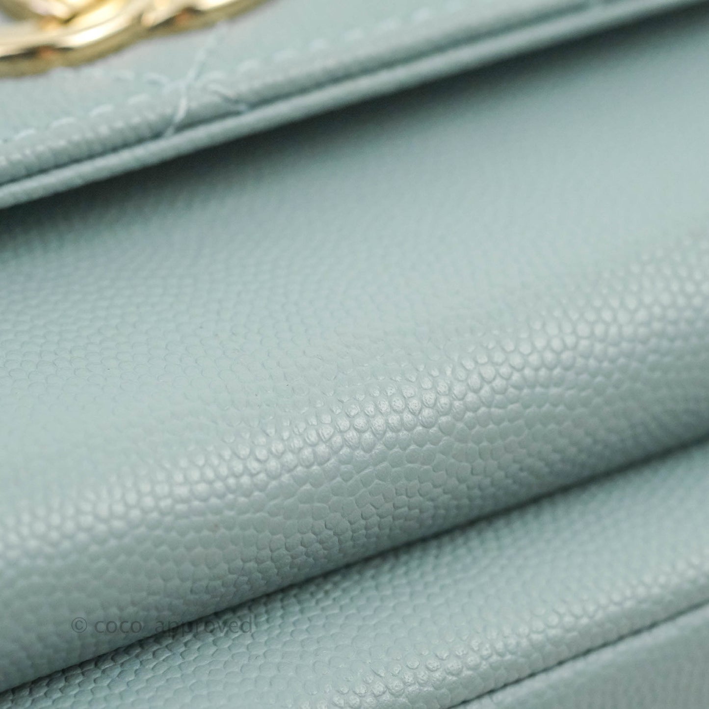 Chanel Quilted Small Business Affinity Flap Blue Caviar Gold Hardware