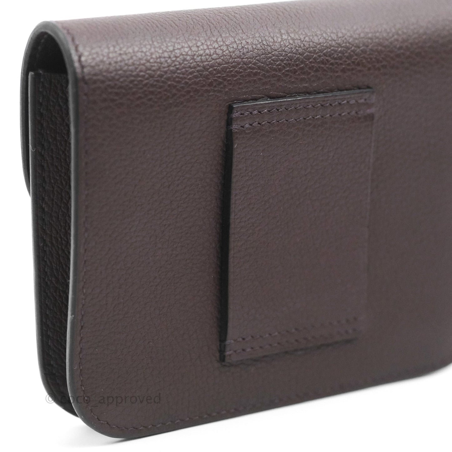 Hermès Constance Slim Wallet Rouge Sellier Evercolor Gold Hardware